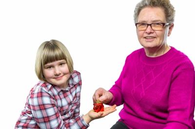 photo of grandmother and granddaughter