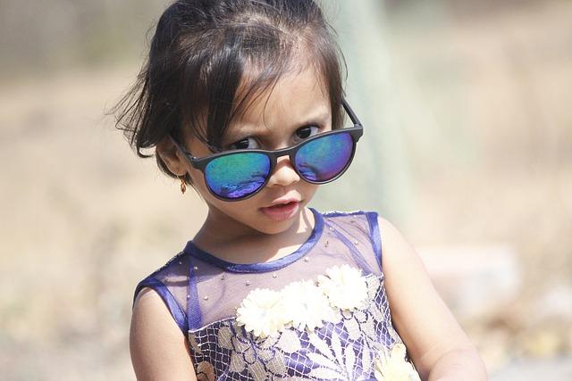 little girl in sunglasses