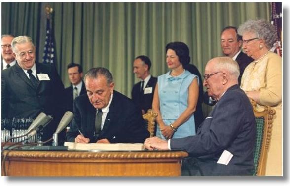 Signing of the Medicare Program into Law